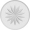 Ekena Millwork Standard Grayson Flower Rosette With Rounded Edge, 5"W x 5"H x 1/2"P ROSP050X050X050GRY11 - alternate 2